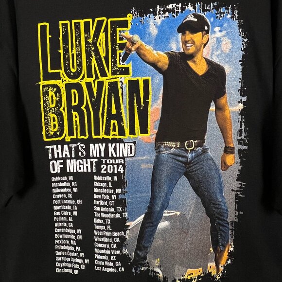 Luke Bryan 2014 Tour Tee SZ XL NWOT - Picture 3 of 4